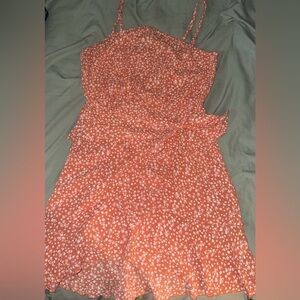 Zaful Orange Floral Dress